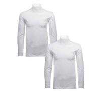 Rollkragenshirt RAGMAN "Set:", Herren, Gr. S, weiß, Jersey, Baumwolle, regular fit, Shirts (54252806-S) weiß