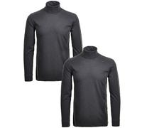 Rollkragenshirt RAGMAN, Herren, Gr. XL, grau (anthrazit), Baumwolle, regular fit, hoch geschlossener Ausschnitt, Shirts (88802061-XL) anthrazit