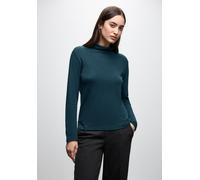 Street One Frauen Basic Rollkragenshirt in Türkis, Gr: 44