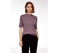 Rollkragenshirt STREET ONE STUDIO, Damen, Gr. 46, lila (hazy rose), Web, 50% Baumwolle, 50% Modal, unifarben, Basic, normal normal, hoch geschlossener Ausschnitt, abgesteppt, Shirts, mit Turtleneck (8