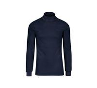 Rollkragenshirt TRIGEMA "TRIGEMA Langarm Ski- und Sport-Rollkragenpullover", Herren, Gr. L, blau (navy), 100% Baumwolle (Bio-Baumwolle kbA), Basic, Shirts (97007463-L) navy