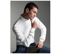 Rollkragenshirt TRIGEMA "TRIGEMA Langarm Ski- und Sport-Rollkragenpullover" Gr. L, weiß Herren Shirts (71874060-L) weiß