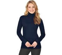 Trigema Damen 502010 Pullover, Blau (blau 046), 48 (Herstellergröße: XL)
