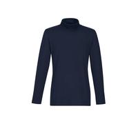 Rollkragenshirt TRIGEMA "TRIGEMA Rollkragenshirt", Damen, Gr. XS, blau (navy), 95% Baumwolle, 5% Elasthan, Basic, Shirts (74216704-XS) navy
