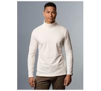 Rollkragenshirt TRIGEMA "TRIGEMA Rollkragenshirt", Herren, Gr. L, beige (natur), Feinstrick, 95% Baumwolle, 5% Elastan, Basic, normal, ohne Ausschnitt, Shirts (76744109-L) natur