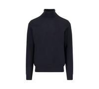 Strickpullover FYNCH-HATTON, Herren, Gr. L, schwarz, Strick, Obermaterial: 100% Baumwolle, unifarben, Casual, regular fit taillenbedeckt, ohne Ausschnitt, Rippbündchen, Pullover, mit Logo Stickerei (2