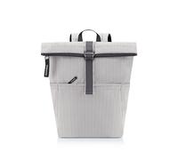 Rolltop Backpack Herringbone Grey Rucksack