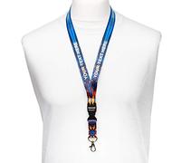 Rolseley Geschenkartikel Schlüsselband bedruckt mit Ihrem dein wunschtext eigenen Schriftzug lanyards schlüsselband metallischer/silberner Text (EIS UND FEUER)