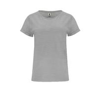 ROLY - Cies Damen-T-Shirt mit kurzen Ärmeln, 100% Baumwolle, Grau (Gris vigore), Medium