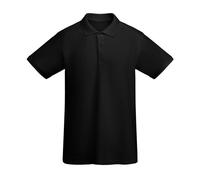 Roly Eco Herren Poloshirt Prince mit separate Brusttasche Schwarz L