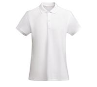 Roly Eco Tailliertes Kurzarm - Poloshirt für Damen Weiss M