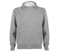 Roly - Montblanc Hooded Sweatjacket Heather Grey 58 - Gr. - XL