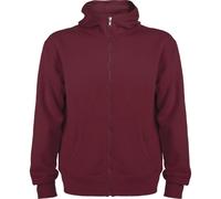 Roly - "Montblanc" Hoodie mit durchgehendem Reißverschluss für Herren (Granatrot) S