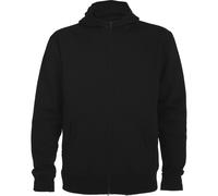 Roly - "Montblanc" Hoodie mit durchgehendem Reißverschluss für Herren (Schwarz) S