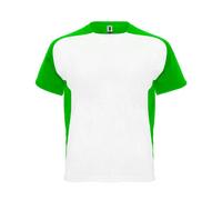 Roly Sport Herren Bugatti T-Shirt CA6399 white 01/fern green 226 XXL