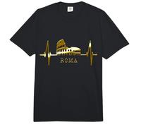 Rom Skyline Kolosseum Herzschlag Italien Roma I Love Rome Comfort Colors Adult Heavyweight T-Shirt