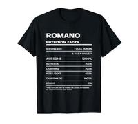 Romano Durchschnittliche Nährwerte Name Lustig Preisgünstiges Grafik-T-Shirt