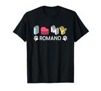 Romano Personalisierter Hundenname Romano Haustierliebhaber T-Shirt