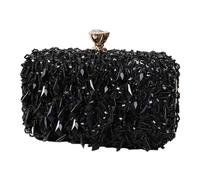RomanticDesign Damen-Abendtasche, modisch, bestickt, Perlen, Pailletten, Clutch, Cocktail, Hochzeit, Party, Geldbörse