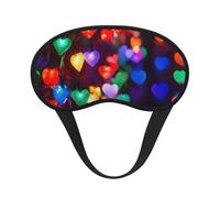 Romantische rote Herz-Druck, verstellbare Augenabdeckung zum Schlafen, bequeme, druckfreie und atmungsaktive Schlafmasken