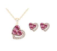 ROMIDA Damen Herz Halskette Zirkonia Personalisierte Halskette Herz änhänger Silber Kette Frauen Geometrische Halskette Sterling Silber Halsketten schmuck Geschenke für Mädchen Mama Frauen