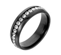 ROMIDA Edelstahl Ringe Versprechen Ring Partnerringe Silber 925 Trauringe Silberringe Diamant Ringe Verlobungsring Schmuck für Hochzeit Frauen Ring Verlobungsring