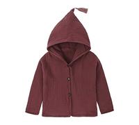 ROMIDA FleeceJacken Gepolsterte Übergangsjacke Jungen Mädchen Mode Süßer Druck Plüschjacke Kapuzenjacke Einfarbig Winterjacke Warm Teddy Hoodie Kapuze Mäntel Kapuzenjacke Parka Jacke