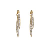 ROMIDA Ohrringe Silber 925, Damen Silber Damen Ohrringe, 925 Sterling Silber Quaste mit AAAAA Zirkonia, Hypoallergen Ohrringe - Siber & Gold Creolen