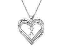 ROMIDA Personalisierte Halskette für Damen - 26 Buchstaben S925 Sterling Silber Schmuck - Geburtstagsgeschenk für Frauen