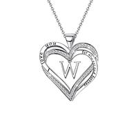 ROMIDA Personalisierte Halskette für Damen /26 Halskette mit englischen Buchstaben Halskette Geschenke für Frauen S925 Sterling Silber Halskette Schmuck Geburtstagsgeschenk für Frauen.