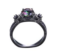ROMIDA Punk Ringe Gothic Ringe Vintage Ringe Y2k Ringe Coole Ringe Einstellbare Ringe Personalisierte gravierte Custom Hochzeit Engagement Verlobungsringe Herren, Damen