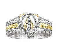 ROMIDA Ringe für Frauen Freundschaft Liebesring Krone Herz Versprechen Frauen Personalisierte gravierte Custom Name Sterling Silber Teen Girls oder Mütter Ring Muttertagsgeschenk