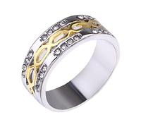 ROMIDA Silber Ring mit Zirkonia Kristallen,Partnerringe Frauen Silber Stein Ring Damen Partnerringe Fingerringe Damenring. Klassik Silber Schmuck Mädchen Frauen
