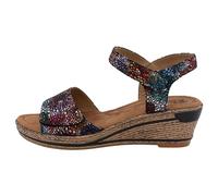 Romika Softrelax Sandale, Farbe:Black-Multi, Größe:40