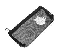 ROMISBABA 1stück Transparenter Mesh Federmäppchen Für Schüler Praktisches Und Leichtes Stiftetui Für Aufbewahrung Von Schreibwaren Und Bürobedarf Waschbar