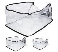 ROMISBABA 3 Stück Transparente Kofferschutzhülle aus Dickem PVC Reißfest und Wasserabweisend Halbdurchsichtiger Reisegepäckschutz mit Reißverschluss Passend für Koffer
