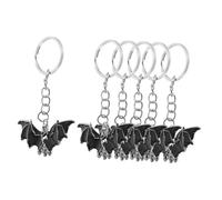 ROMISBABA 6 Stück Teiliges Fledermaus Schlüsselanhänger aus Kreatives und Leichtes Purse Pendant und Car Key Pendant Langlebig und Tragbar als Handbag und Halloween Party Deko