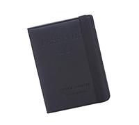 ROMISBABA Leder Brieftasche Für Damen Mit Reisepasshülle RFID-kompatibel Etui Zur Aufbewahrung Von Ausweisen Und Fotos Aus Pu-Leder Für Reisen Und Geschäftsaufenthalte Schwarz