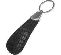 ROMISBABA Pu Kleiner Schuhlöffel mit Schlüsselhalter Kompakter Schuhanzieher aus Pu Leder Tragbarer Schuhhelfer für Reisen und Alltag