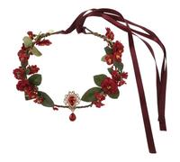 ROMISBABA Romantisches Blumenkranz Haarband aus Stoff mit Liebevoller Handarbeit Bequemer Sitz für Hochzeiten und Fotoshootings als Eleganter Haarschmuck für Damen