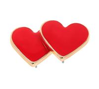 ROMISBABA Rote Herz Ohrstecker Damen Leichte Ohrringe Stylische Schmuckstücke Für Alltag Party Romantische Herzform Ohrstecker Mädchen Geschenk