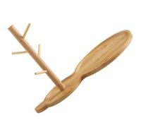 ROMISBABA Schlüsselablage aus Bambus mit Kreativem Flaschenform Design Dekorative Schmuckablage für Ringe und Kleine Gegenstände als Stilvolle Deko im Eingangsbereich