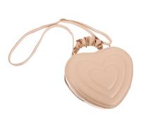 ROMISBABA Umhängetasche Vielseitig Tragbar Herzförmige aus Pu und Polyester Damen als Crossbody Modische Khaki Handtasche für Mädchen und Sommerliche Outfits