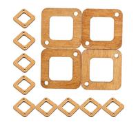ROMISBABA Unfertiges Ohrring Accessoire 50stücke für Selbstgemacht | Holzausschnitte mit Vorgebohrten Löchern, Glatt und Schlicht, für Jump Rings und Earring Hooks