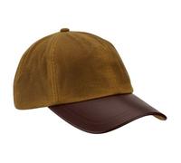ROMNEYS Wachscap mit Lederschirm beige