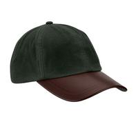 ROMNEYS Wachscap mit Lederschirm oliv