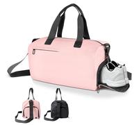 Romon Sporttasche Reisetasche, Sporttaschen Sportbeutel Schwimmtasche Trainingstasche mit Schuhfach Nassfach für Sport, Fitness, Reisen, Badetasche, Gym Bags Travel Bag für Damen Herren, Rosa