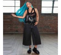 ROMWE X Magda Mysz Sommer Damen Retro Baddie Unisex Streetwear Sternenhimmel & Nieten Muster Tanktop