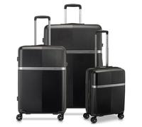 Roncato Airglam 4 Rollen Kofferset 3-teilig mit Dehnfalte schwarz
