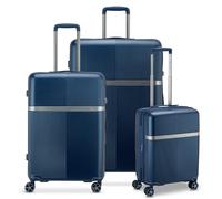 Roncato Airglam 4 Rollen Kofferset 3-teilig mit Dehnfalte blau